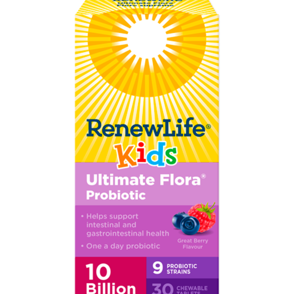 Renew Life Renew Life Ultimate Flora Kids Probiotic 30 chewable tabs