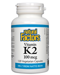 Natural Factors Natural Factors Vitamin K2 100mcg 120 caps