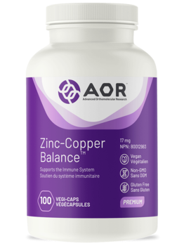 AOR AOR Zinc-Copper Balance 17mg 100 vcaps
