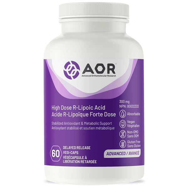 AOR AOR High Dose R-Lipoic Acid 300 mg 60 vcaps