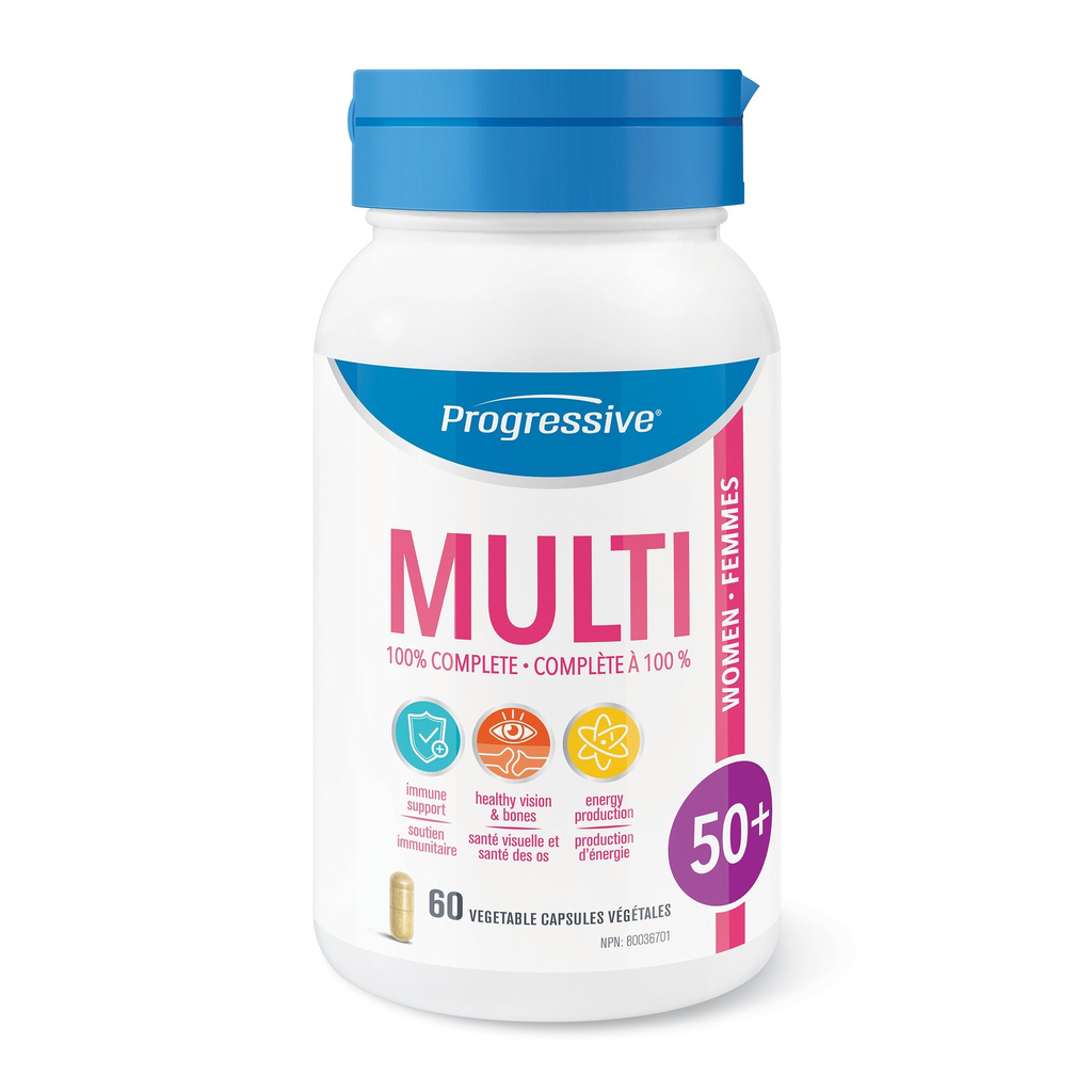 Progressive Progressive MultiVitamin For Women 50+ 60 vcaps Vitamin