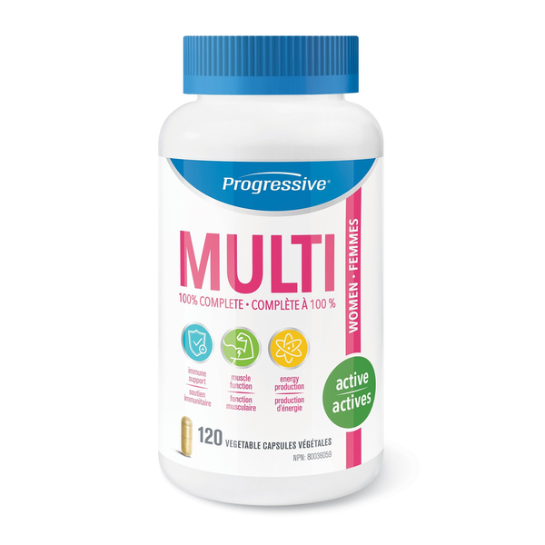 Progressive Progressive MultiVitamin Active Women 120 vcaps