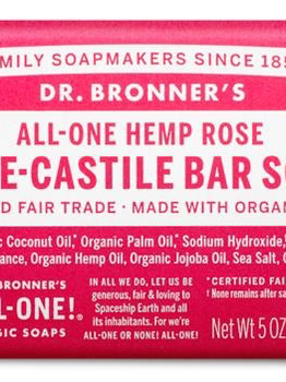 Dr. Bronner’s Dr Bronner’s Rose Oil Pure Castile Bar Soap 140g