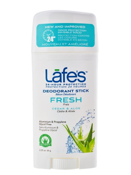Lafes Lafe's Twist Stick Deodorant - Fresh (Cedar and Aloe) 2.5 oz