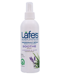 Lafes Lafe's Crystal Deodorant Spray Soothe Lavender and Aloe 8 oz