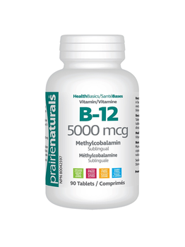 Prairie Naturals Prairie Naturals B12 5000mcg 90 tabs