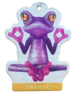 Purple Frog Purple Frog Hanging Air Freshener Orange 1 pc