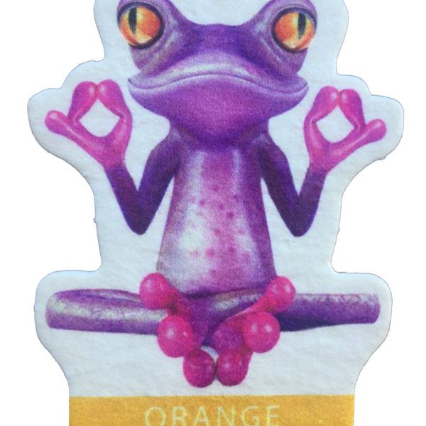 Purple Frog Purple Frog Hanging Air Freshener Orange 1 pc
