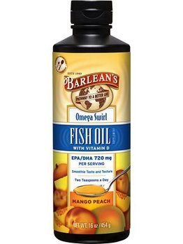 Barlean’s Barlean’s Fish Oil Omega Swirl Mango Peach 454g
