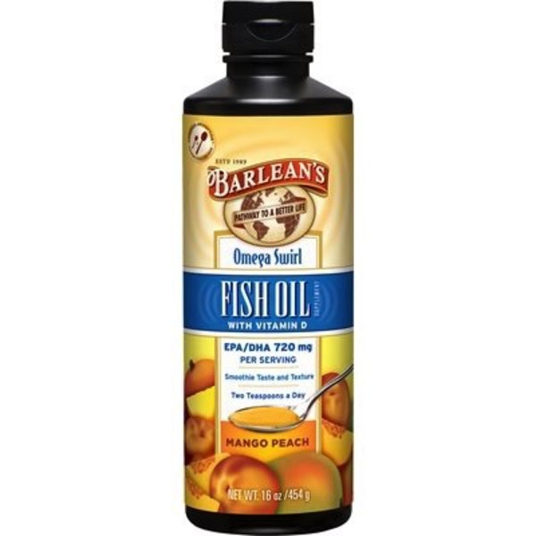 Barlean’s Barlean’s Fish Oil Omega Swirl Mango Peach 454g