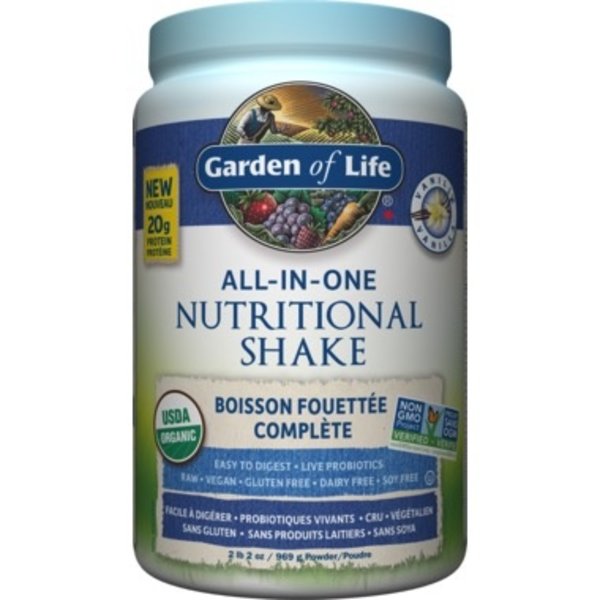 Garden of Life Garden of Life Raw Organic All in One Nutritional Shake Vanilla 969g