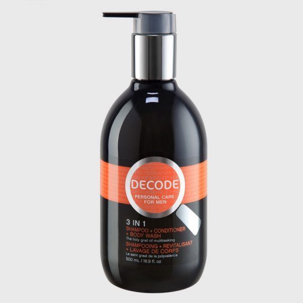 Decode Decode for Men 3 in 1 Shampoo + Conditioner + Body Wash 500ml