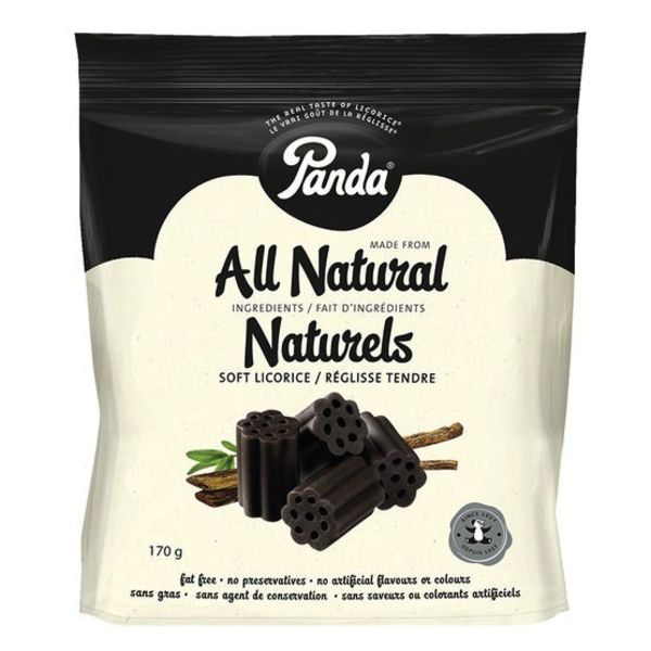 Panda Panda All Natural Soft Black Licorice Chews 170g