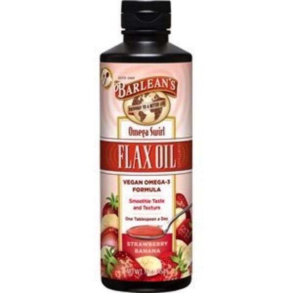 Barlean’s Barlean’s Flax Oil Omega Swirl Strawberry Banana 454g