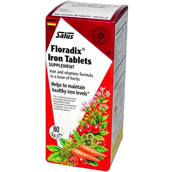 Salus Salus Floradix Iron Tablets with B12 & Folic Acid 120 tabs