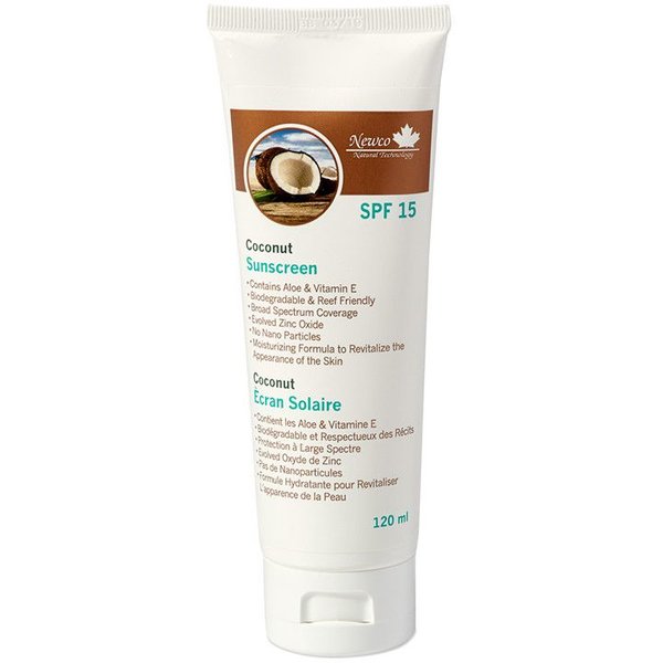 Newco Newco Sunscreen SPF 15 Coconut 120ml