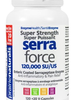 Prairie Naturals Prairie Naturals Serra-Force 120,000 SU 140 vcaps BONUS