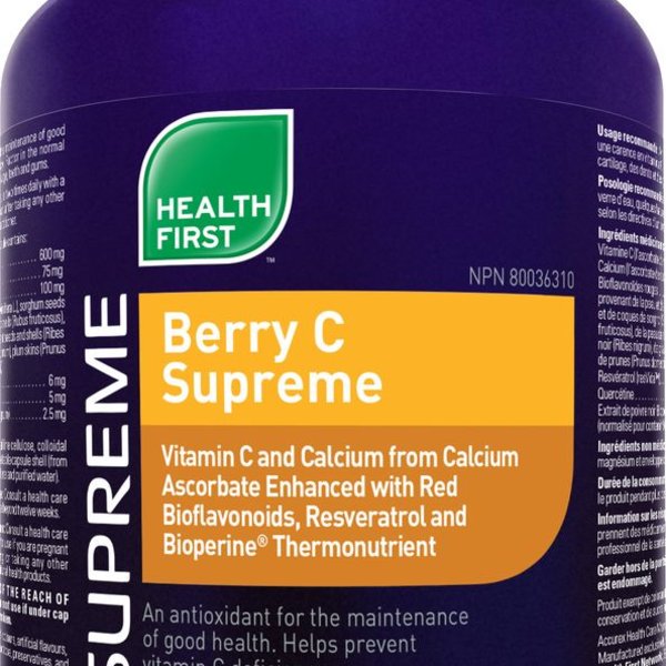 Health First Health First Berry-C Supreme 600mg 180 caps