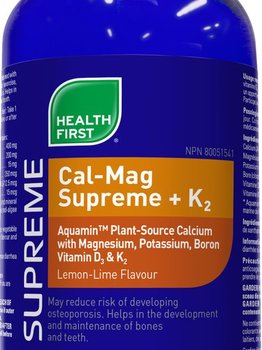 Health First Health First Cal-Mag Supreme + K2 450 ml Lemon Lime