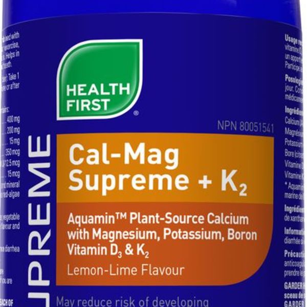 Health First Health First Cal-Mag Supreme + K2 450 ml Lemon Lime