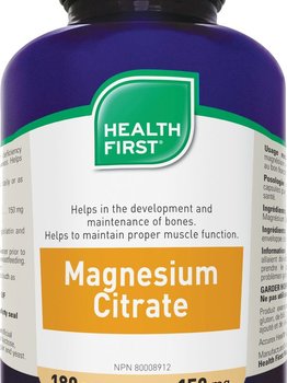 Health First Health First Magnesium Citrate 150 mg 180 caps