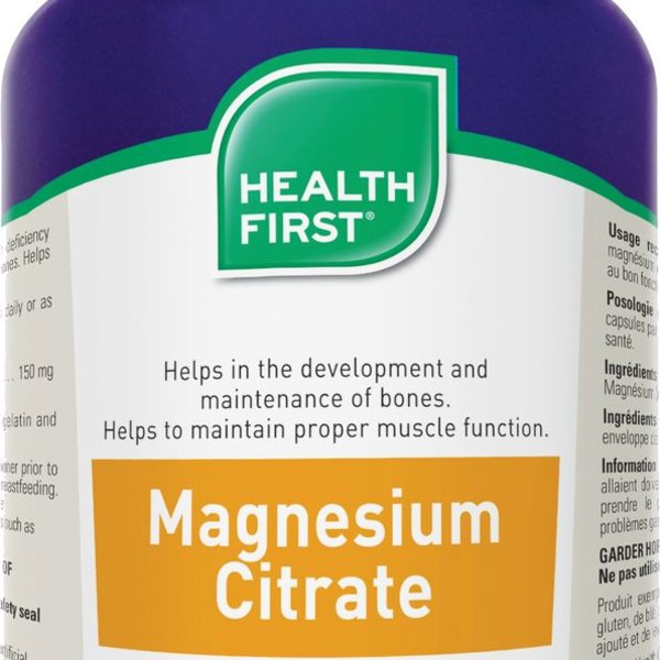 Health First Health First Magnesium Citrate 150 mg 180 caps