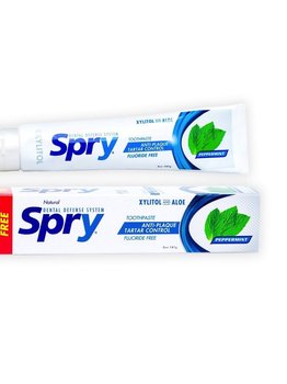 Spry Spry Toothpaste Peppermint Non-Fluoride with Xylitol 113g