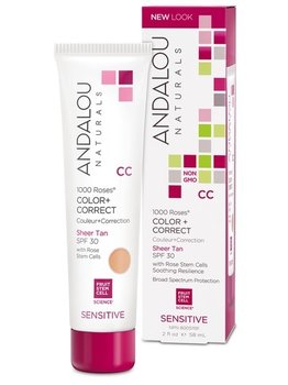 Andalou Naturals Andalou 1000 Roses CC Sheer Tan SPF 30 58ml