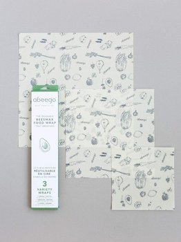Abeego Inc Abeego Reuseable Beeswax Food Wraps - Variety Pack 1 sm, 1 med, 1 lrg