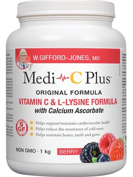 W. Gifford-Jones W. Gifford-Jones Medi C Plus Calcium Pwd Berry 1kg