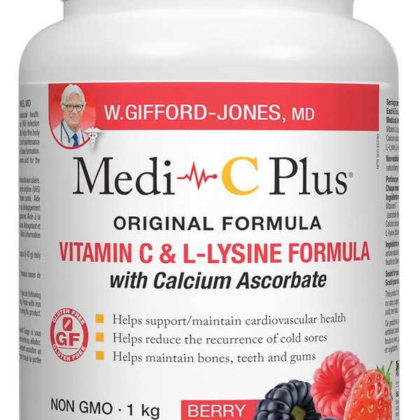 W. Gifford-Jones W. Gifford-Jones Medi C Plus Calcium Pwd Berry 1kg