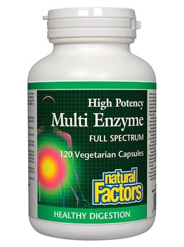 Natural Factors Natural Factors Multi Enzyme High Potency-Full Spectrum 120 vcaps