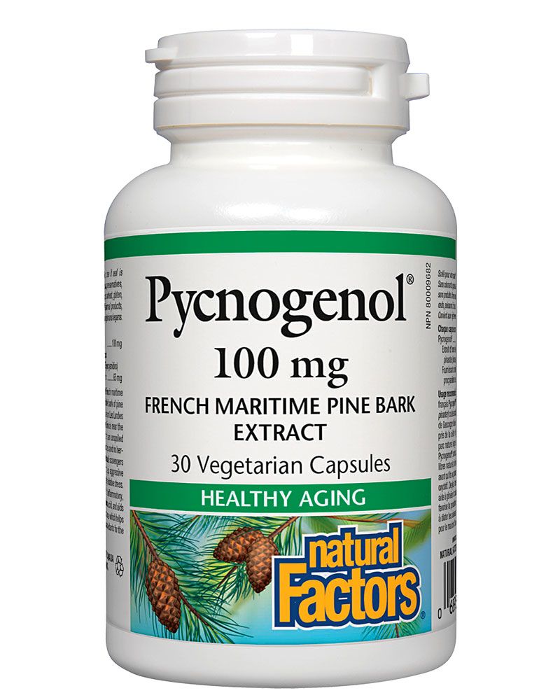 Natural Factors Pycnogenol 100mg 30 caps Vitamin King Sports