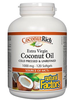 Natural Factors Natural Factors Org. Coconut Oil 120 softgels
