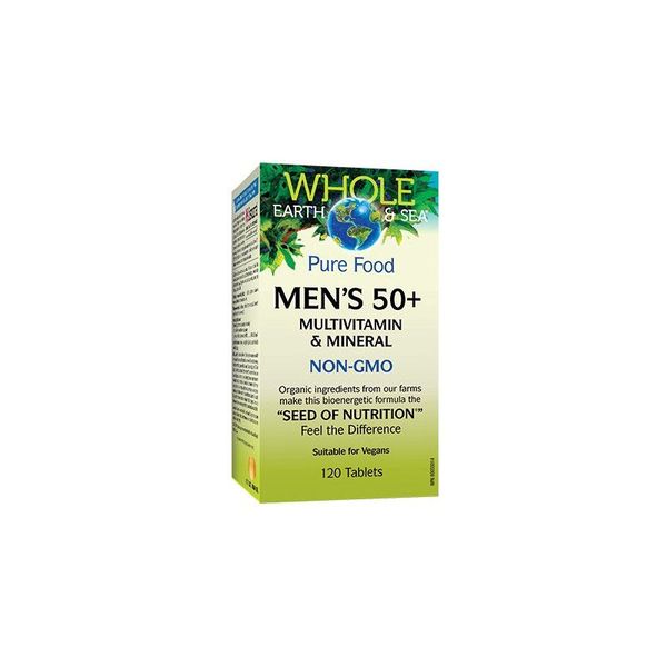 Whole Earth & Sea Whole Earth & Sea Men’s 50+ Multivitamin & Mineral 120 tabs