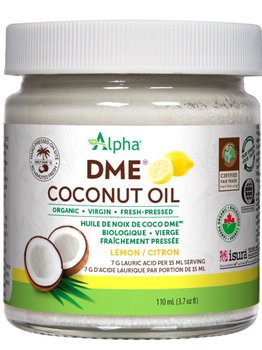 Alpha Alpha DME Virgin Coconut Oil 110 ml Lemon