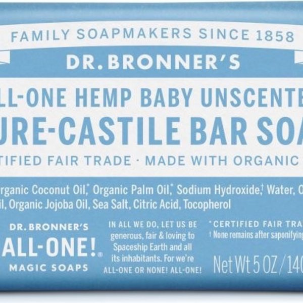 Dr. Bronner’s Dr Bronner’s Baby-Mild Castile Bar Soap 140g
