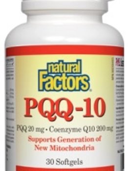 Natural Factors Natural Factors PQQ-10 <br />
(PQQ 20 mg CoEnzyme Q10 200 mg) 30 softgels