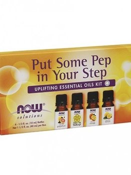 Now Foods NOW Essential Oil Kit - Put Some Pep In Your Step 4 X 10ml