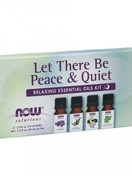 Now Foods NOW Essential Oil Kit - Let There Be Peace And Quiet 4 X 10ml