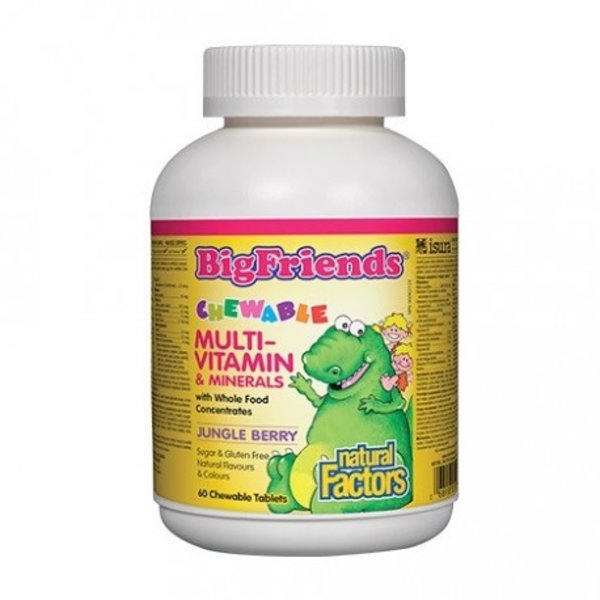 Natural Factors Natural Factors Big Friends Chew Multivitamin & Mineral 60 tabs