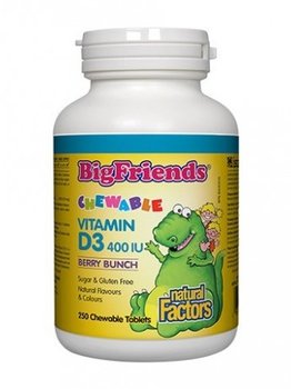 Natural Factors Natural Factors Big Friends Vitamin D3 Berry Bunch 250 chew