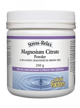 Natural Factors Natural Factors Stress-Relax Magnesium Powder Berry 250g