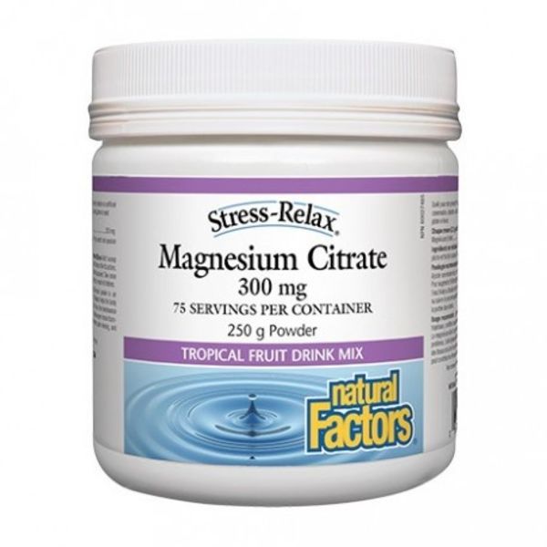 Natural Factors Natural Factors Stress-Relax Magnesium Powder Tropical 300mg