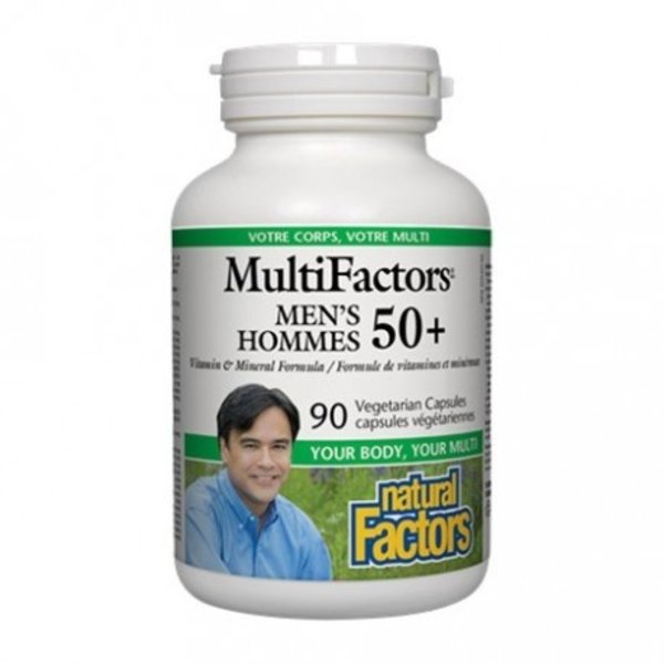 Natural Factors Natural Factors MultiFactors Men's 50+ 90 vcaps