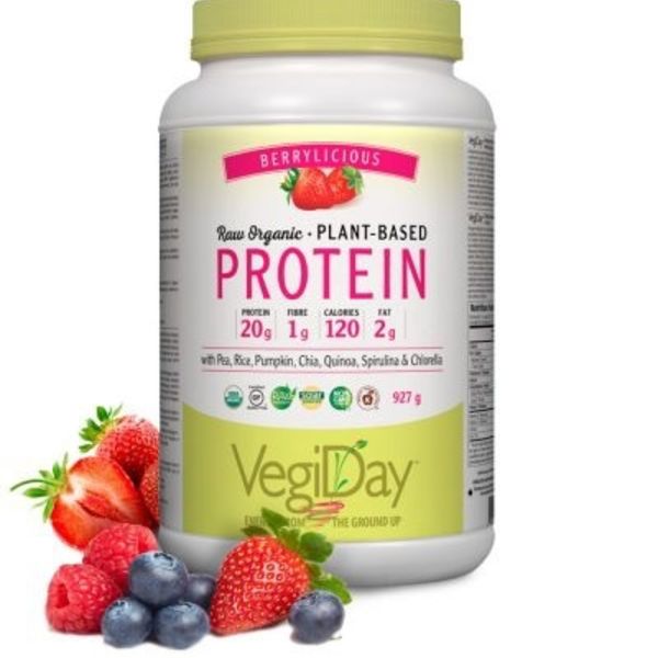 Preferred Nutrition VegiDay Raw Org. Plant Based Protein Berry 972g