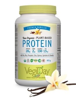 Preferred Nutrition VegiDay Raw Org. Plant Based Protein Vanilla 972g