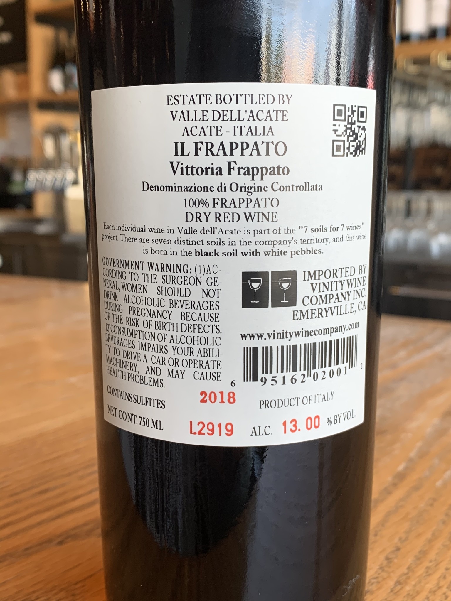 2018 Valle dell'Acate Vittoria il Frappato 750ml Stanley's Wet Goods