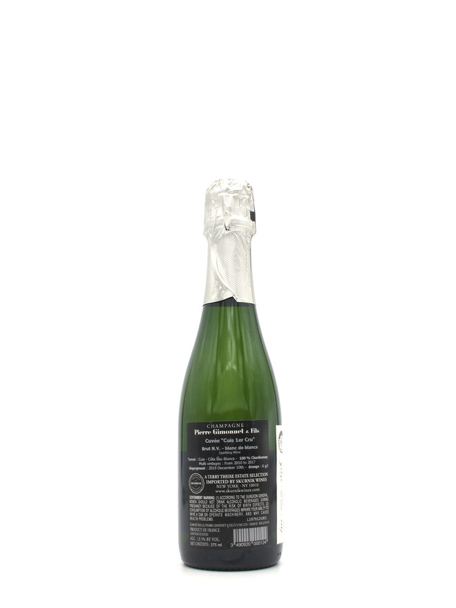 HALF BOTTLE NV Pierre Gimonnet & Fils 1er Cru Blanc de Blancs Champagne 375ml