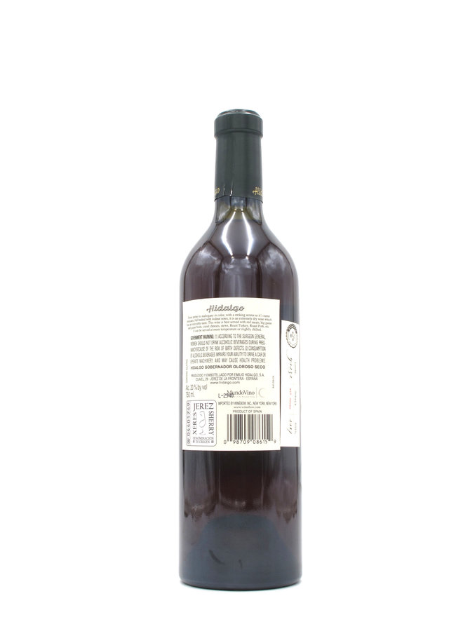 Emilio Hidalgo Gobernador Oloroso Seco Sherry 750ml